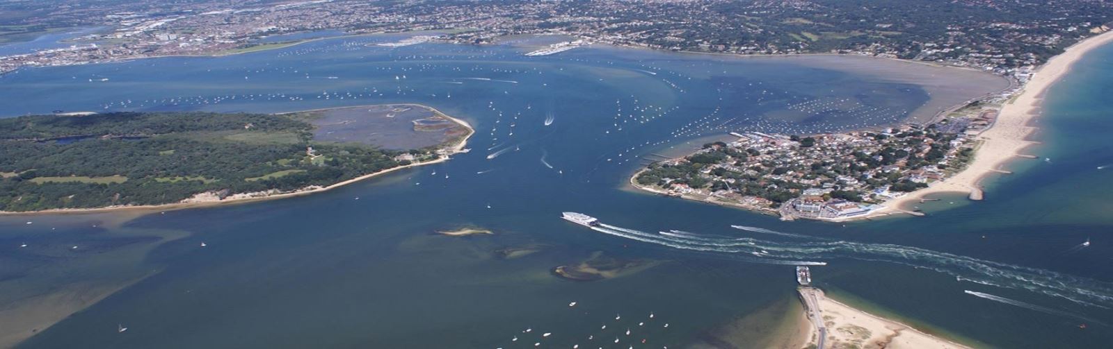 Poole Harbour Aerial View 